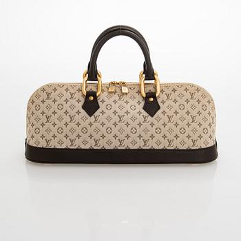 Louis Vuitton, a 'Monogram Mini Lin Alma Long Handbag'.