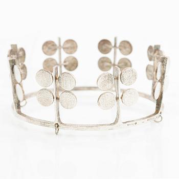 PA Lundahl-Terrs, a bridal crown, sterling silver, Växjö 1965.