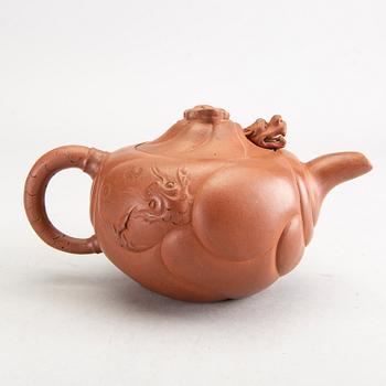 Tekannor, 6 st Kina 1900-tal lergods.