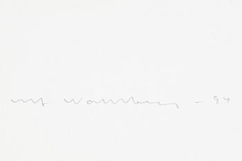 Ulf Wahlberg, "Landskap", mapp med tre litografier.