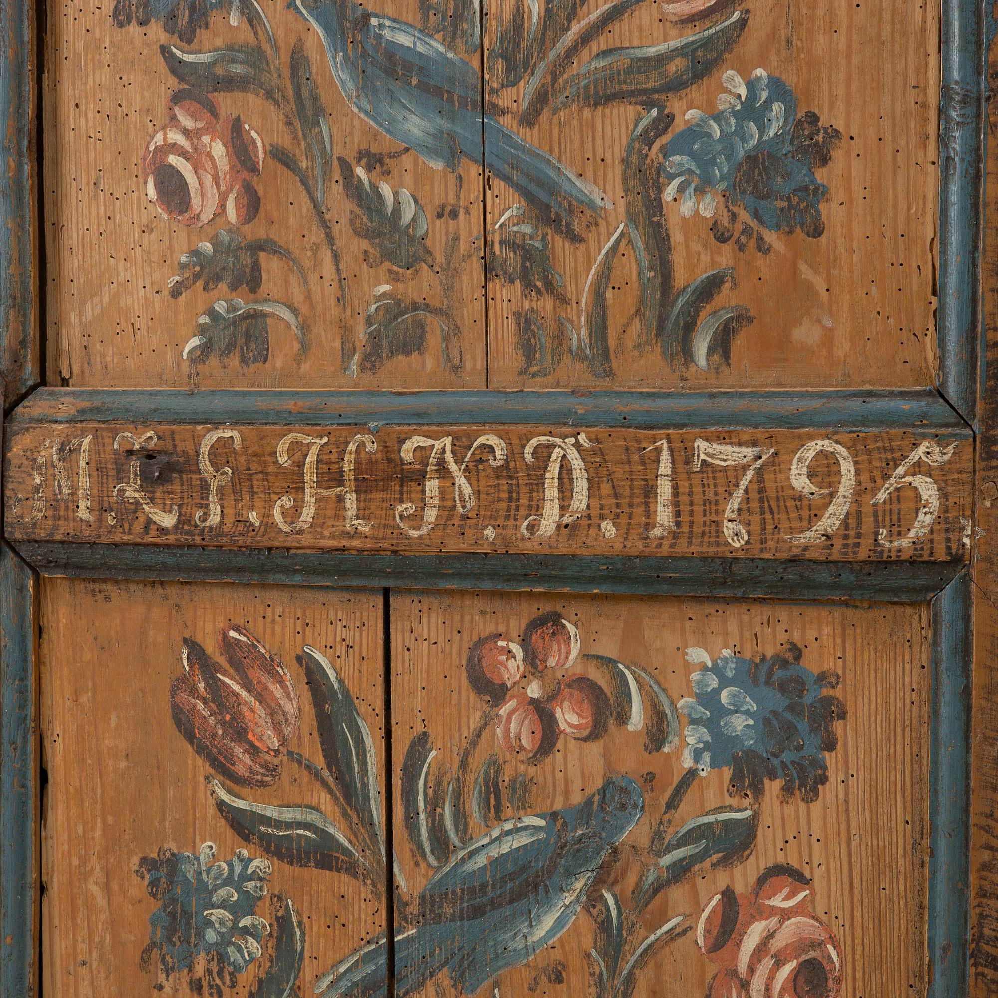 A Swedish provincial cabinet, dated 1795.