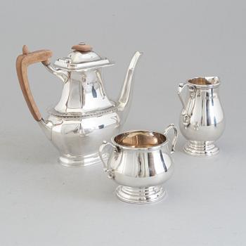 COOPER BROTHERS & SONS, kaffeservis, 3 delar, sterlingsilver, Sheffield, England, 1978.