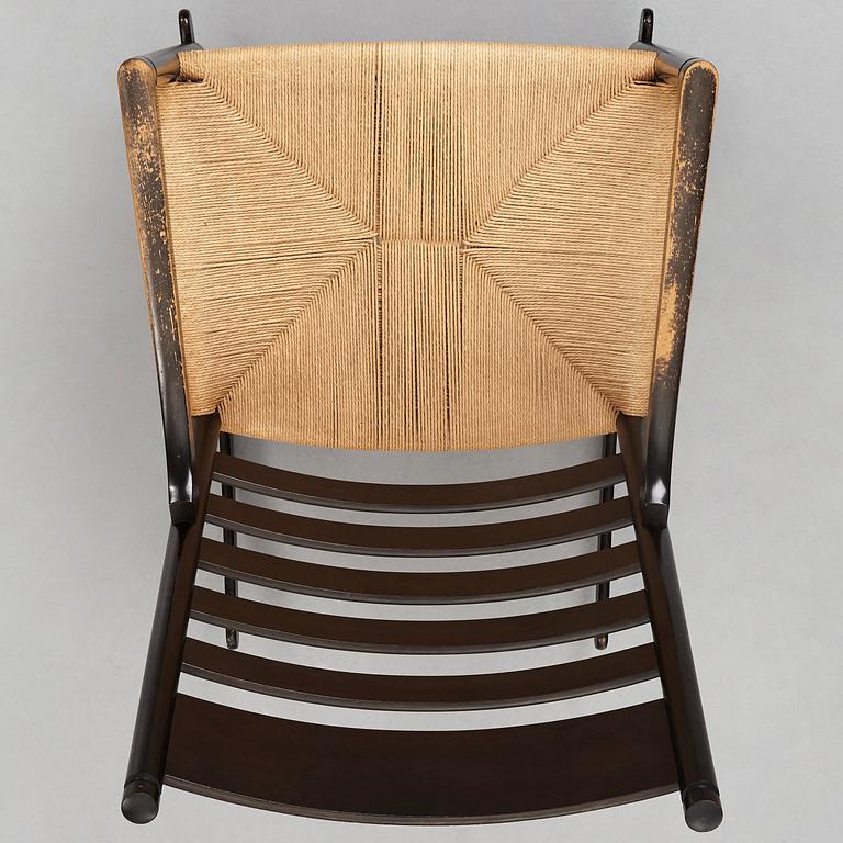 HANS J WEGNER, gungstol, "CH 45", Carl Hansen & Søn, Danmark, 1960-tal.