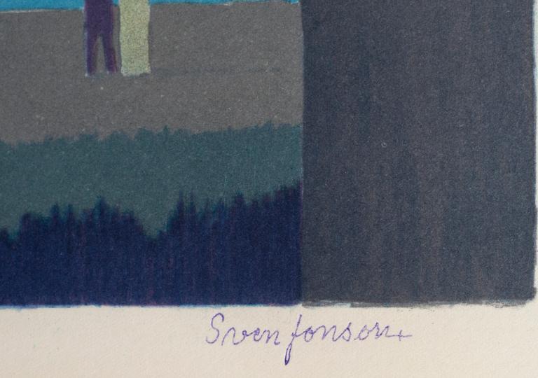 SVEN JONSON, mapp med 5 färglitografier, signerade och numrerade 201/390.