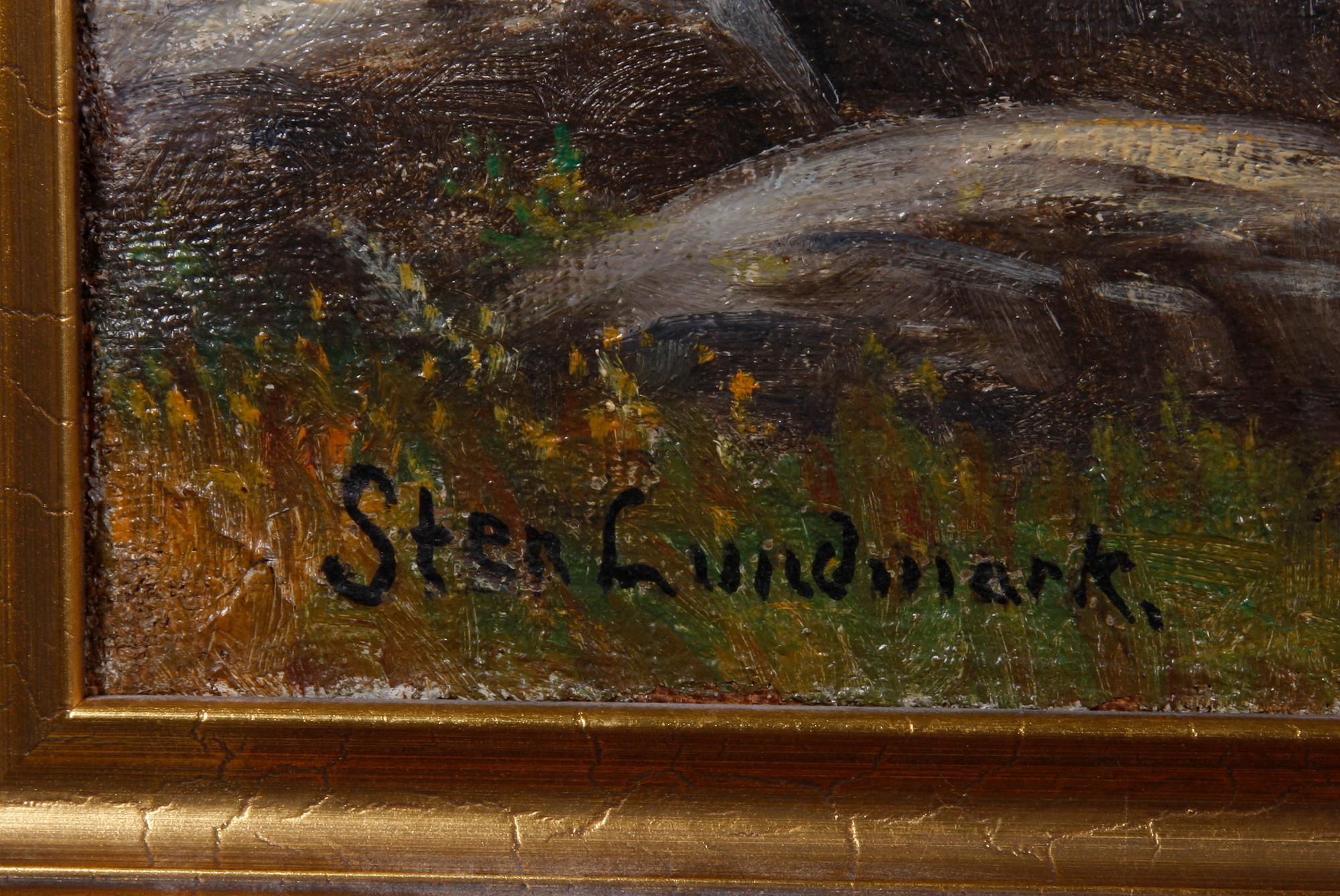 LUNDMARK, STEN. Olja på duk. Sign.