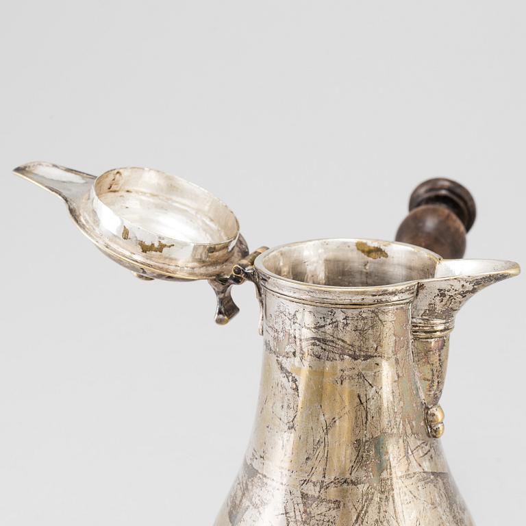 A 18th century chocolate pitcher.