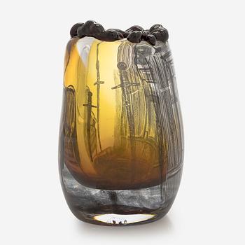 Sini Majuri, a glass sculture 'Iron and love'. Signed Sini Majuri 2023.