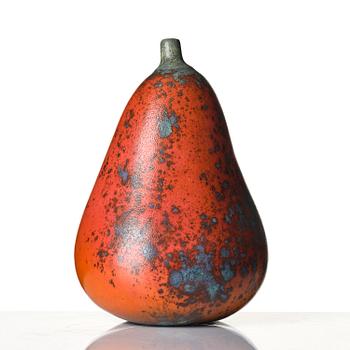 Hans Hedberg, a faience sculpture of a pear, Biot, France.