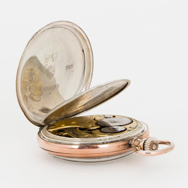 OMEGA, pocket watch, "Red Twelve", 51 mm.