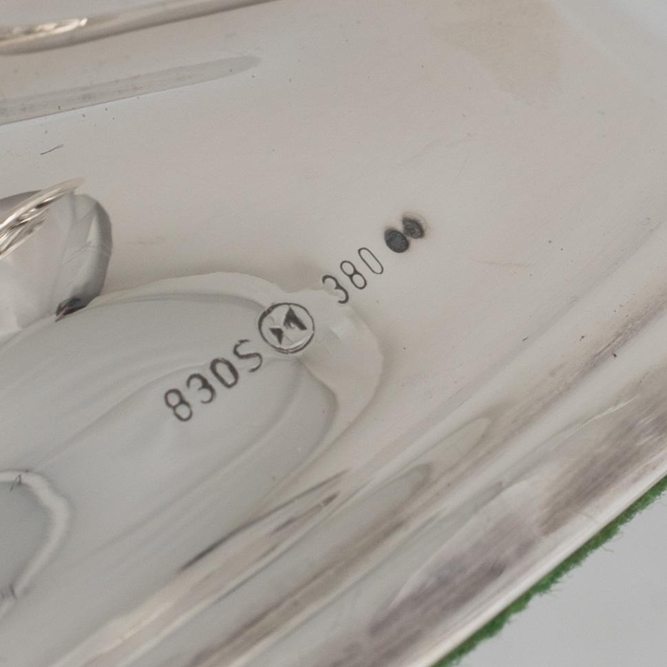 Candelabras, a pair, silver, Thorvald Marthinsen Sølvvarefabrik, Norway.