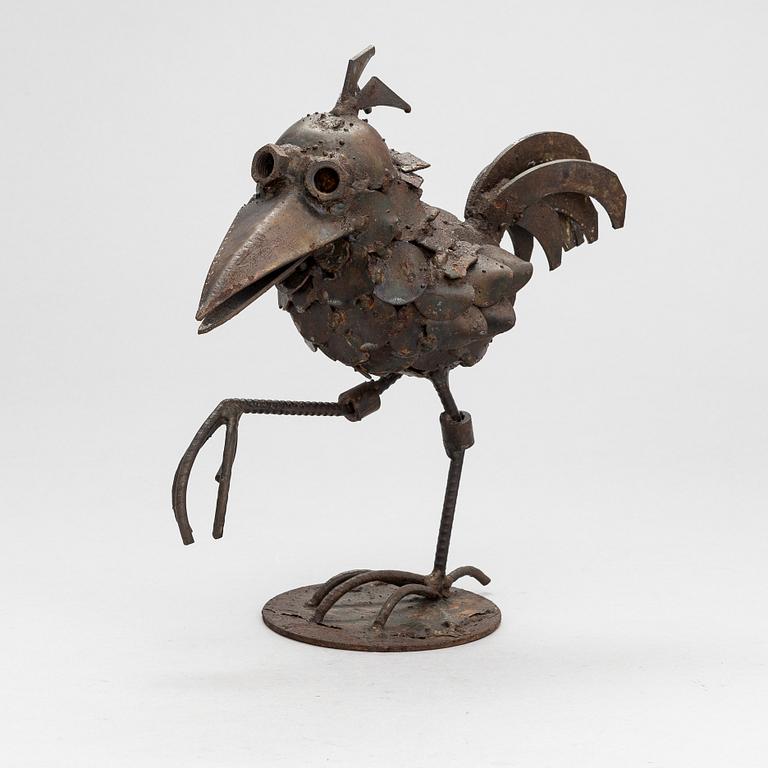 Veikko Haukkavaara, a metal sculpture, signed and dated -82.