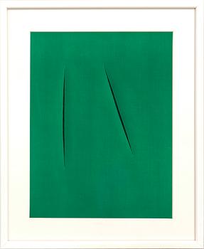 Lucio Fontana, Concetto Spaziale (from XXe Siècle).