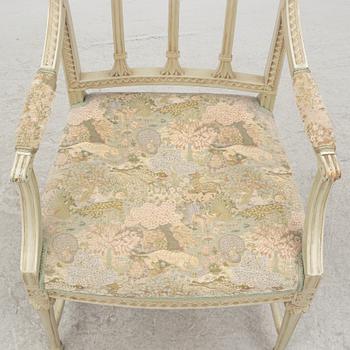 Armchair, by Johan Erik Höglander (master in Stockholm 1777-1813), Late Gustavian.