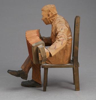 AXEL PETERSSON DÖDERHULTARN, skulptur, signerad.