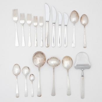 A Swedish silver cutlery, 'Excellens', including with mark of CG Hallberg, Stockholm 1959 (132 pieces).