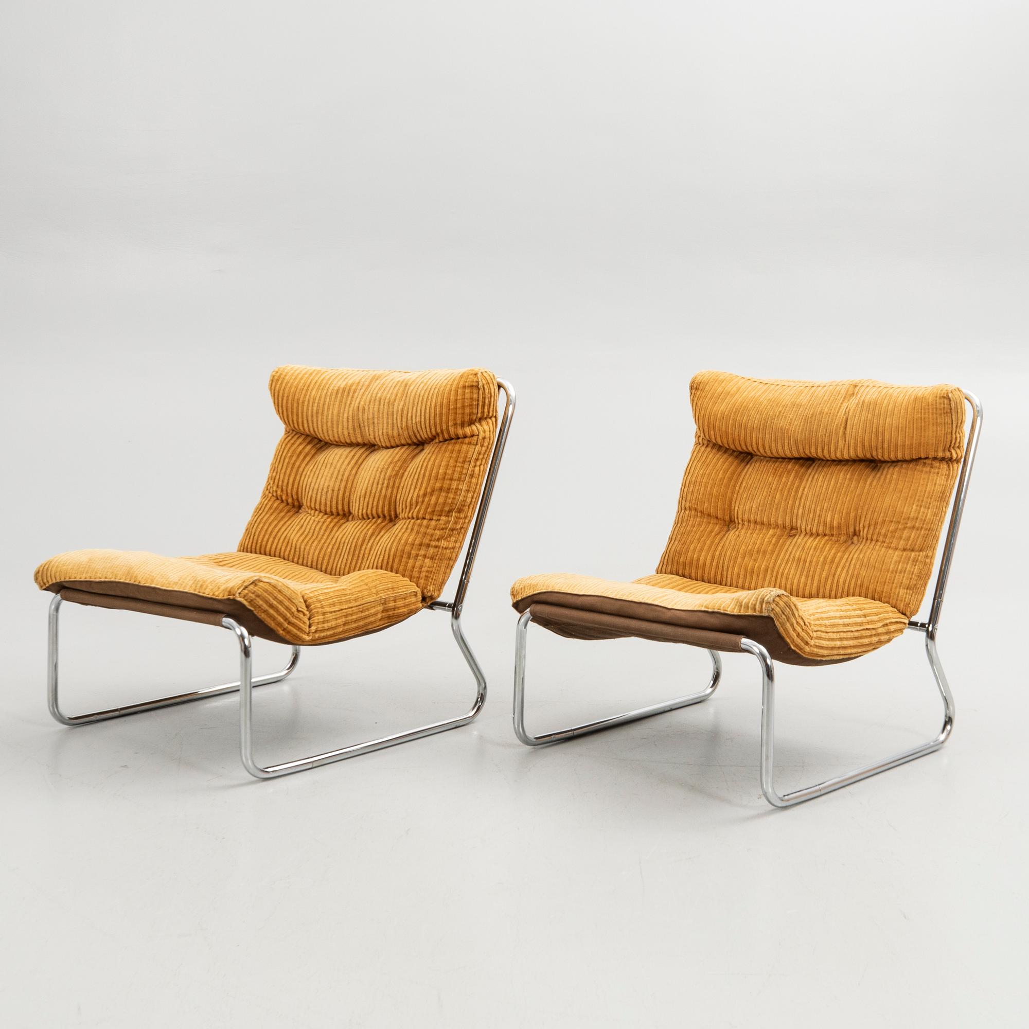 Fåtöljer, ett par, 1970-tal.
