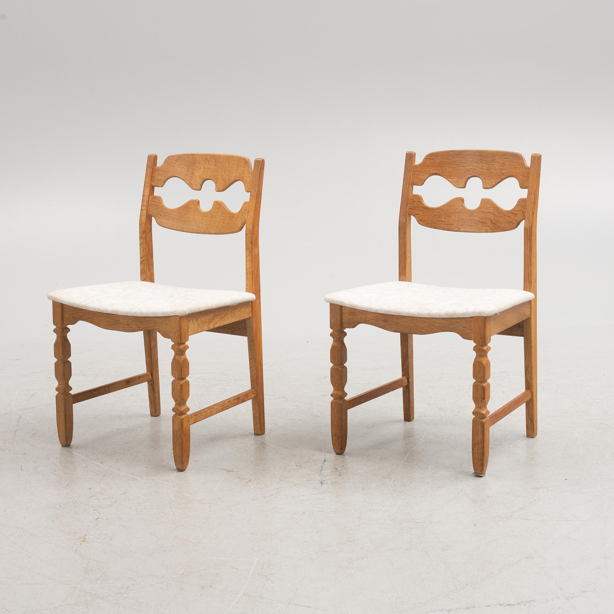 Henning Kjaerulf, stolar 6 st "Razor Blade", Danmark, 1900-talets andra hälft.