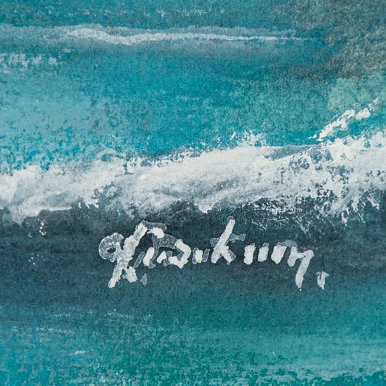 GUSTAF FREDRIKSSON, watercolours, 4, signed .