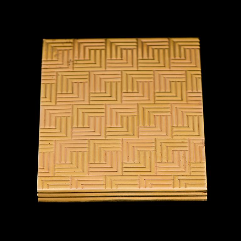 ETUI, 18K rött- och gult guld. Cartier London 1936.