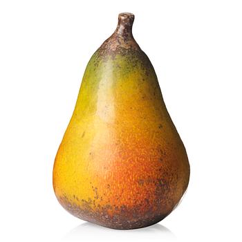 Hans Hedberg, a faience sculpture of a pear, Biot, France.