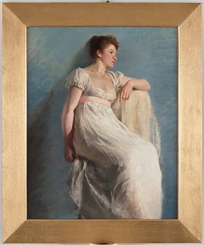 Clara Olivia (Lall) Bergling, Portrait of a seated lady.