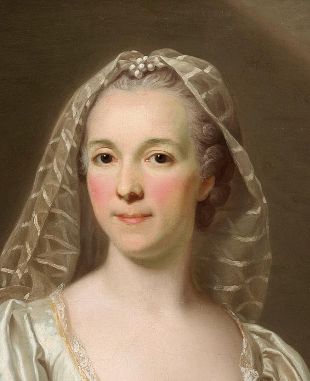Alexander Roslin, Portrait of a lady, said to be Mlle Bourgevin de Linas, as a Vestal Virgin.