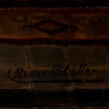 BRUNO BLÄTTER, olja på duk, signerad.