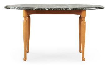 A Josef Frank marble and mahogany table, Svenskt Tenn.