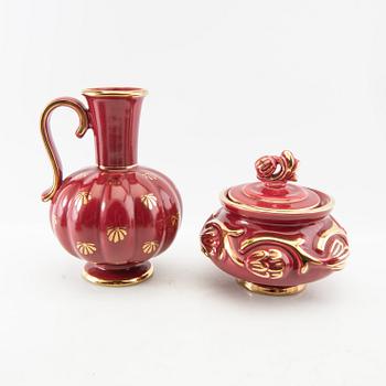 Arthur Percy, 25 pieces, "Rubin", Gefle, mid-20th century.