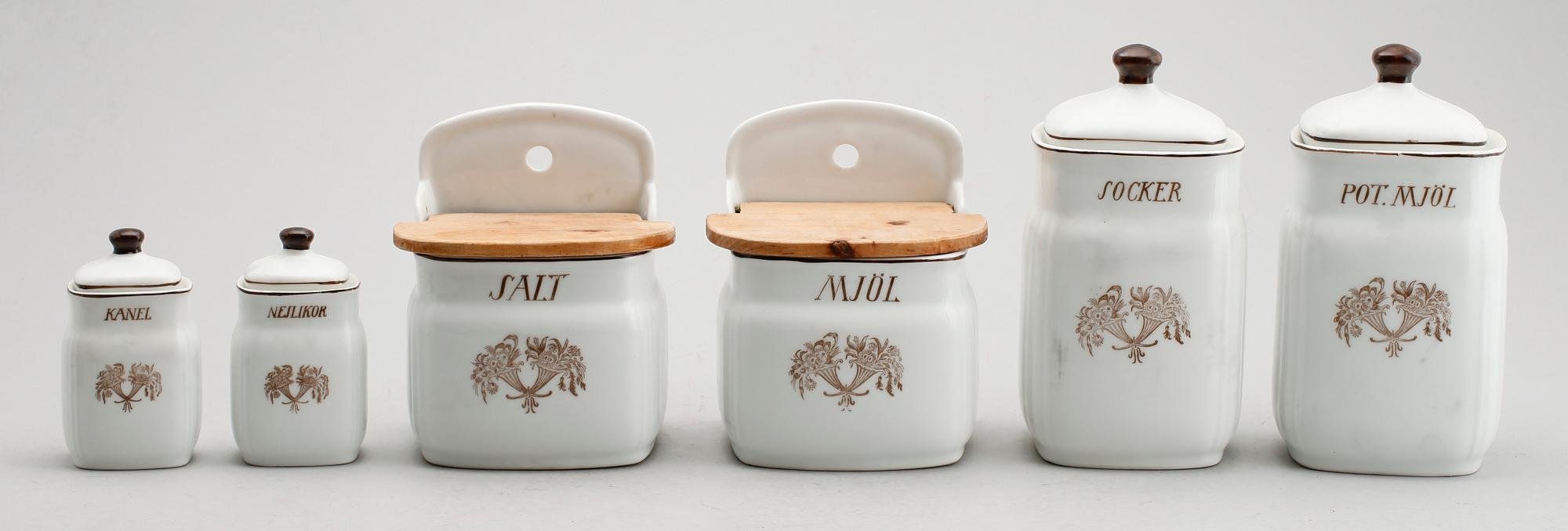 KRYDDSERVIS, 14 del,  porslin, 1900-talets mitt.