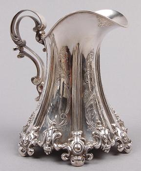 KAFFESERVIS, 3 delar, silver, nyrokoko, GAB, 1896.