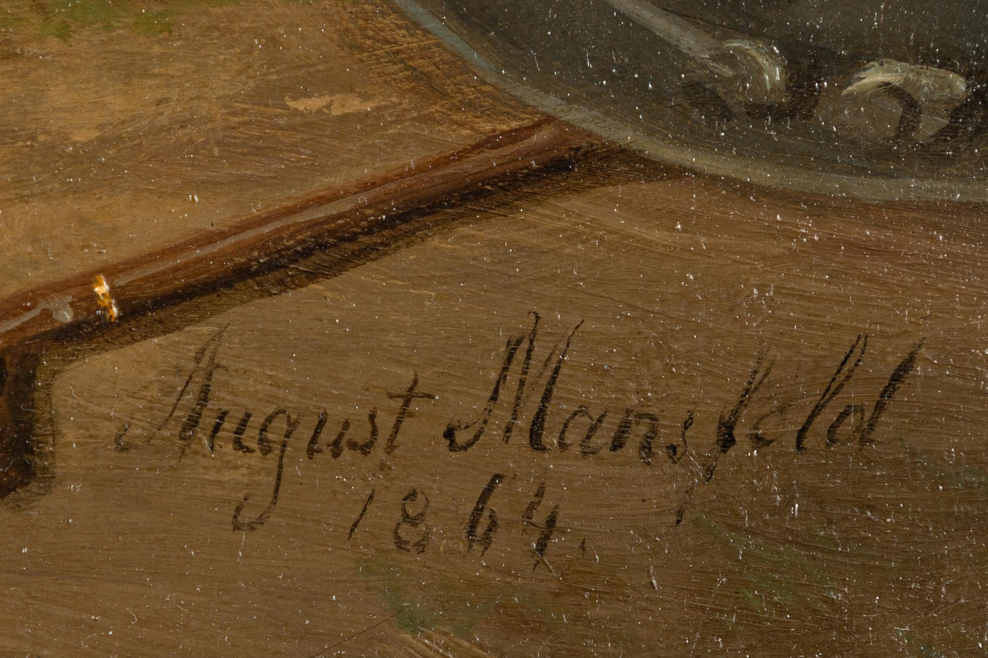 August Mansfelt, Förlovningen.