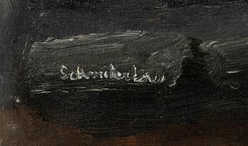 Bertram Schmiterlöw, oil on canvas, signed.