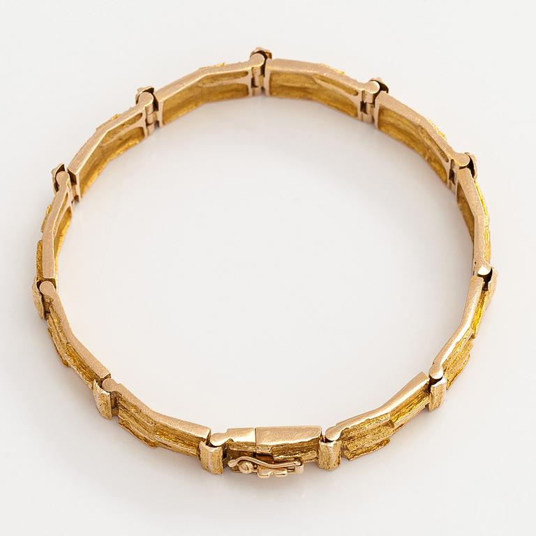 Björn Weckström, bracelet, "Cascade", 14K gold.