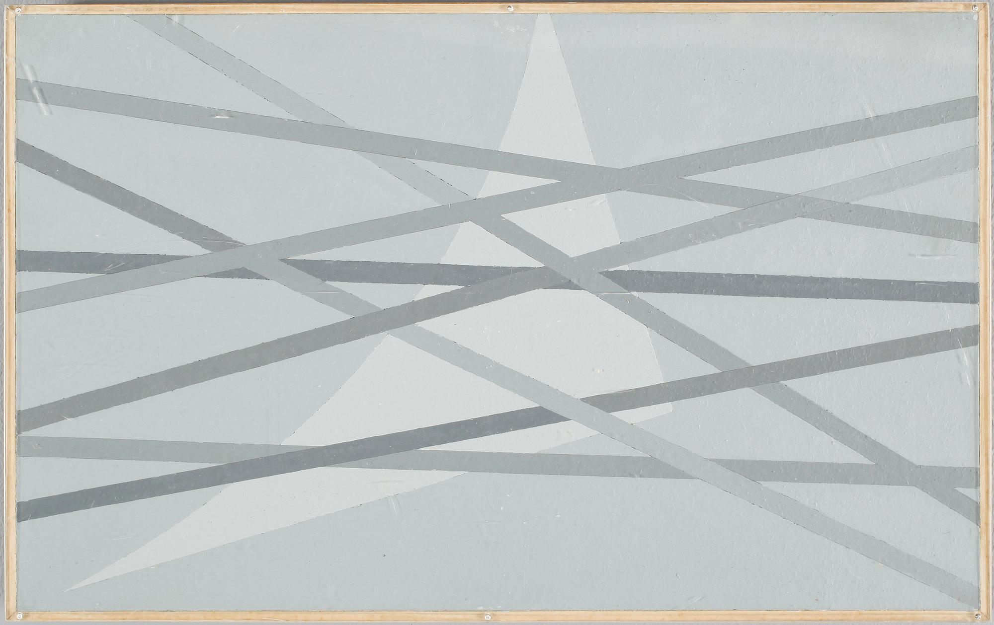 EINAR HYLANDER, gouache/collage, osignerad.