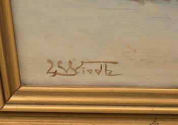 LEONARD WIEDH, olja på duk, signerad samt a tergo daterad 1913.