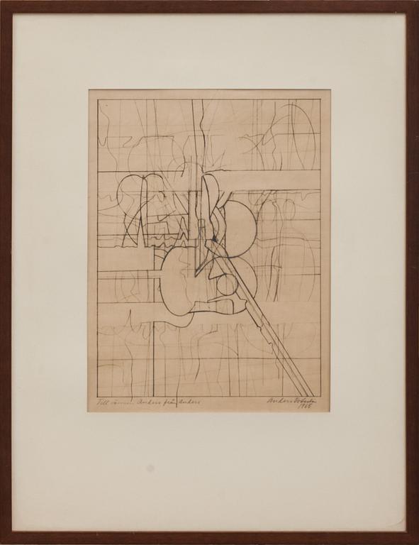 ANDERS ÖSTERLIN, litografi, signerad och daterad 1965.