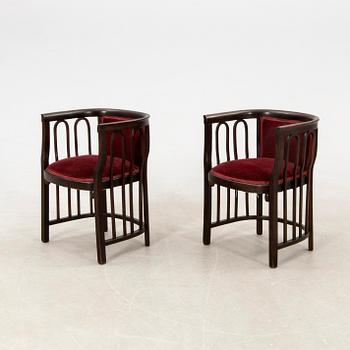 Sofa set attributed to Josef Hoffmann, early 20th century.