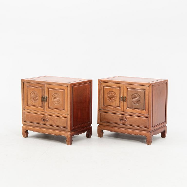 Side Tables/Bedside Tables, a Pair, China, Late 20th/Early 21st Century.
