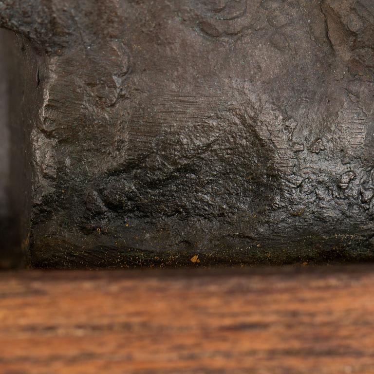 THURE THÖRN, signerad, patinerad brons.