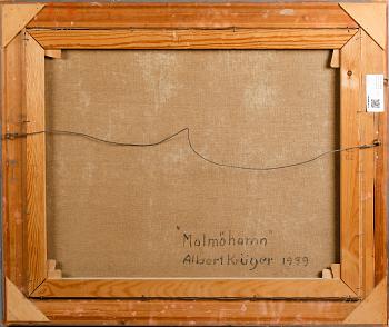 ALBERT KRÜGER, olja på duk, signerad.