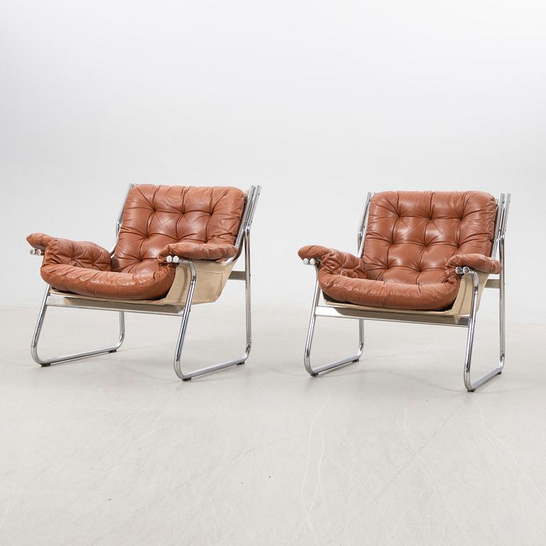 John-Bertil Häggström, armchairs, a pair, "Borkum", IKEA, 1970s.