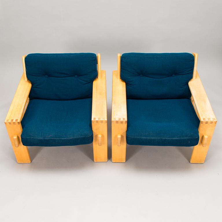 Esko Pajamies, fåtöljer ett par, "Bonanza" Asko, 1980-tal.