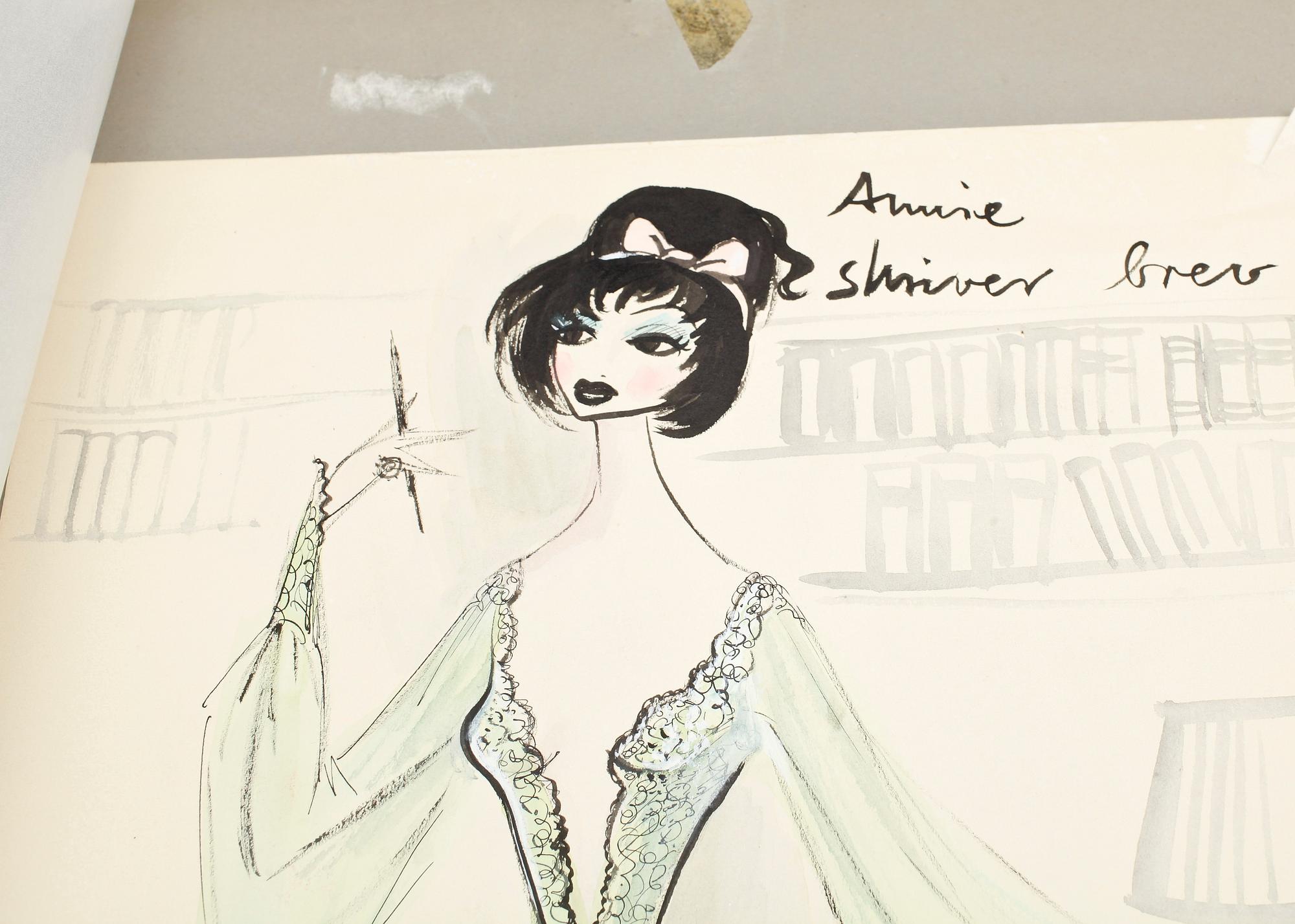 MAX GOLDSTEIN (MAGO), dräktskisser, ca 40 st, delvis sign o dat.