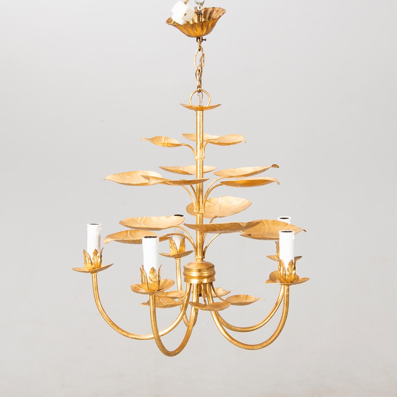 Ceiling lamp, probably Italy, second half of the 20th century.