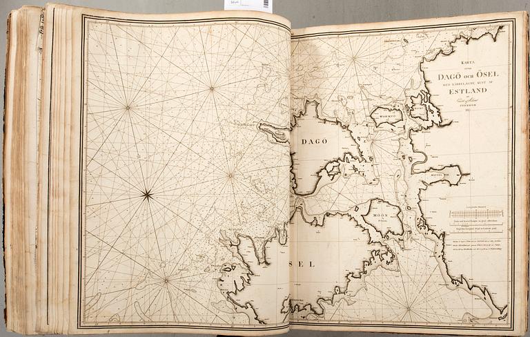 Gustaf af Klint, book, "Sweden's Maritime Atlas", 1797-1815.