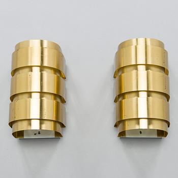 Hans-Agne Jakobsson, a pair of 1970s 'V155' wall lights for Markaryd.