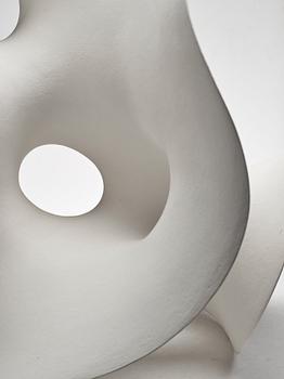 Eva Hild, a white stoneware sculpture, "Loop 649", Sweden 2005.