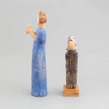 Lisa Larson, four stoneware figurines, for K-Studion, Gustavsberg.