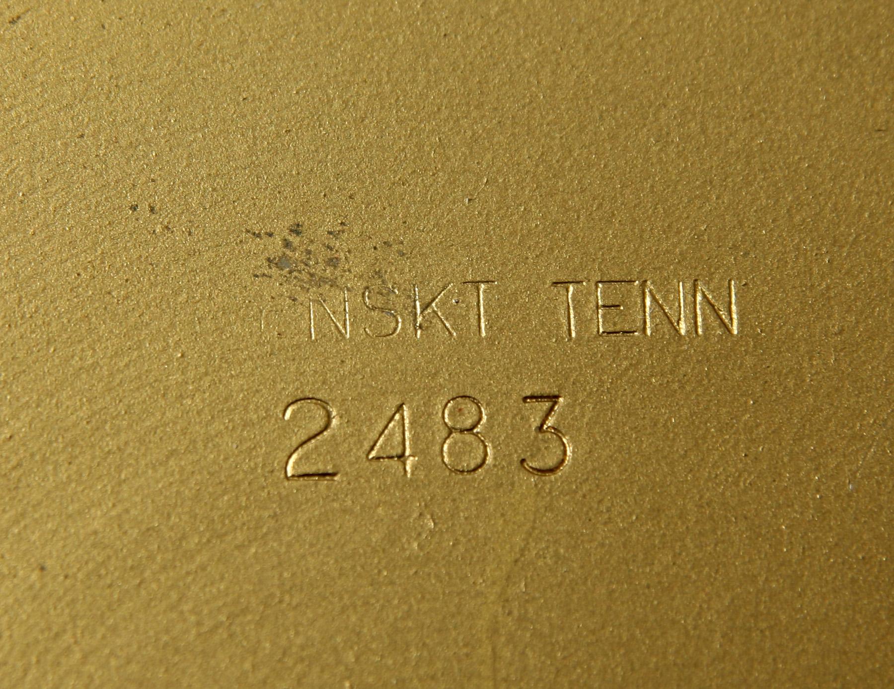 BORDSLAMPA, mässing. Modell B 2483, firma Svenskt Tenn.